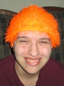 Funky orange hair