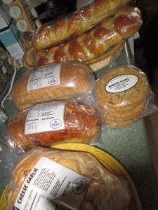 The bread we bought today at the bakery.