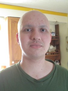 JJ's eyebrows, mustache, and hair