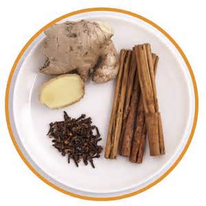 Ginger, cinnamon, and cloves
