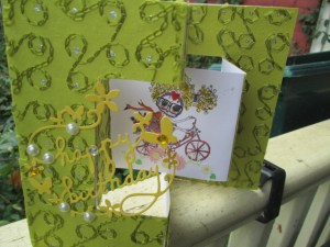 The beautiful card my friend made me.