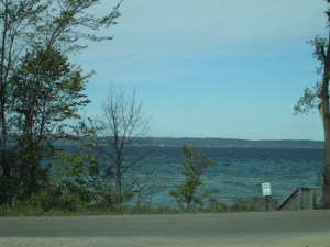 The road followed the coast